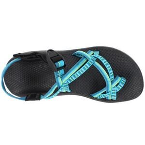 Chaco Z Cloud X2 Women's 7 Striped Blue Green Hiking Sandal Outdoor Water